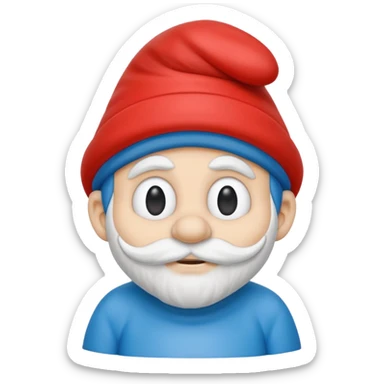 papa smurf  sticker