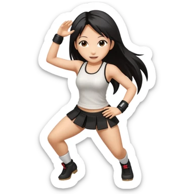 Final fantasy 7 Tifa dance  sticker
