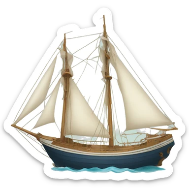Sailing ship sticker