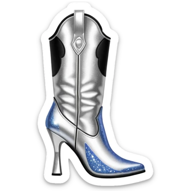 Disco cowgirl boots sticker