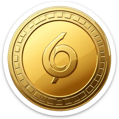 make a golden crypto coin sticker