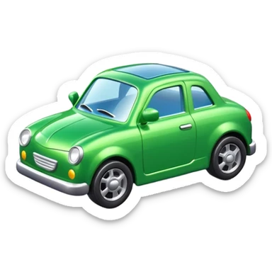 green car toy sticker