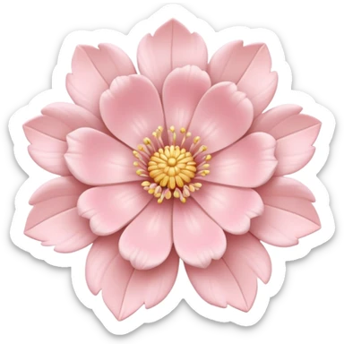 rococo flower in pastel colors sticker