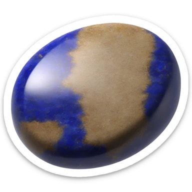 one lapis lazuli oval stone sticker