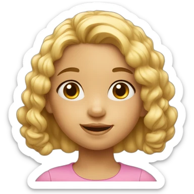 3 year old little girl sticker