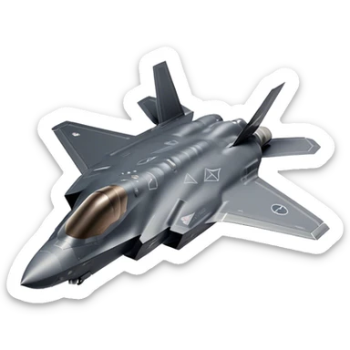 F-35 Lightning II - Lockheed Martin (Model Year: 2022) (Iconic colour: Stealth gray) sticker