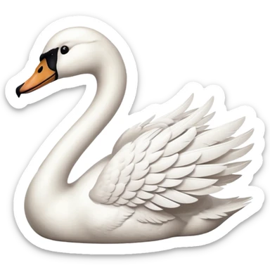 Swan sticker