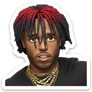 confident man in stylish jewelry sticker