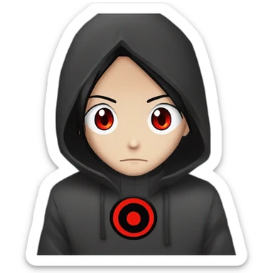 Itachi uchiha with sharingan sticker