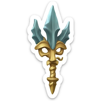 Poseidon’s trident sticker