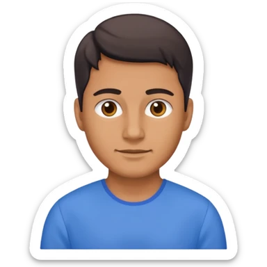 blue dress man sticker