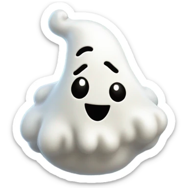 ghost of a poo sticker