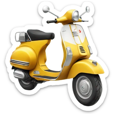 Summer Vespa bike sticker