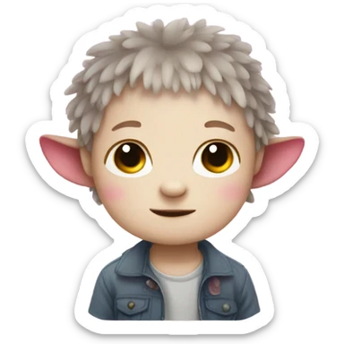 Axolotl kid  sticker