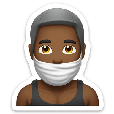 Gym guy in hodie  sticker