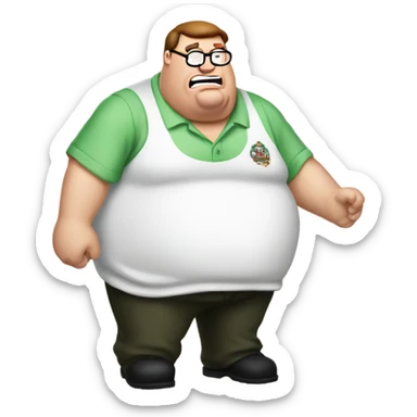 Peter griffin green fn meme sticker