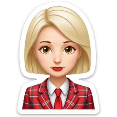  polish woman politician plaid  sticker