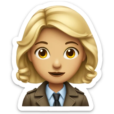 girl detective sticker