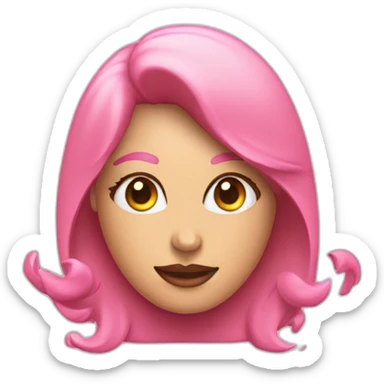 Woman-MacBook-Pink-Heart-funkel sticker