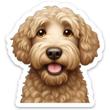 Labradoodle crying sticker