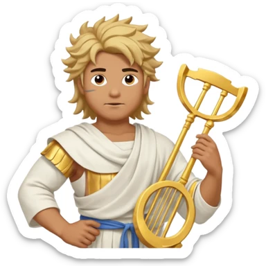 God of wind  give me more than half body  sticker