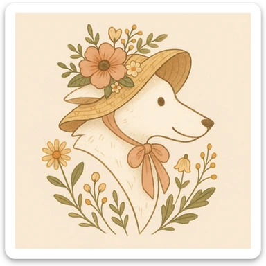 Give the Overwolf logo a cute cottagecore makeover sticker