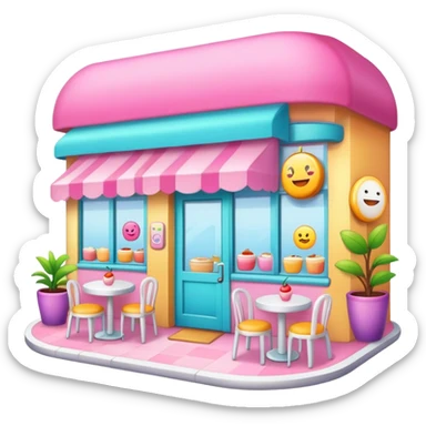 kawaii cafe clipart sticker