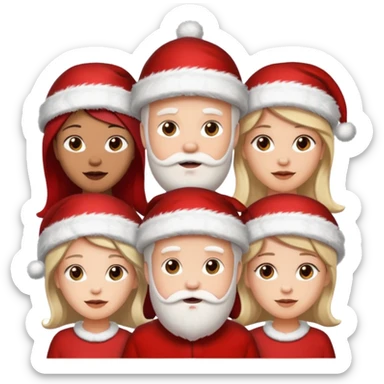 Family Christmas  3 woman’s 2 mana sticker