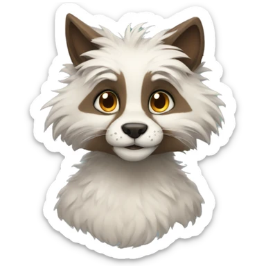 Anthropomorphic furry fursona sticker