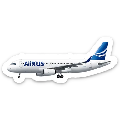 Airbus A320 - Airbus (Model Year: 2022) (Iconic colour: White) sticker