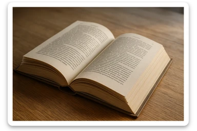 libro abierto, 3D realista, detallado, iluminación natural sticker