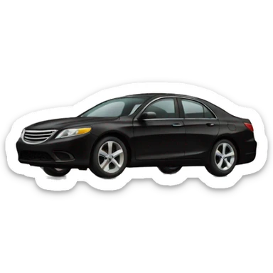 make emoji with black sedan car sticker