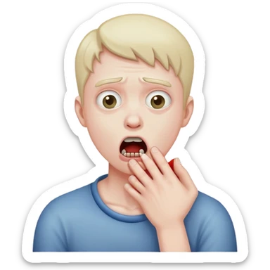 crash out choking myself sticker