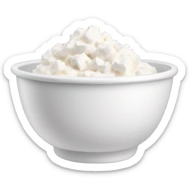 cottage cheese in a bowl sticker