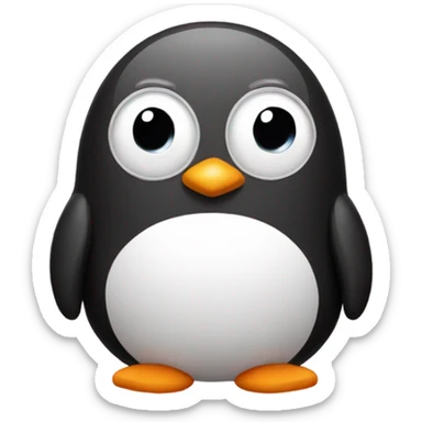 pink pingouin sticker