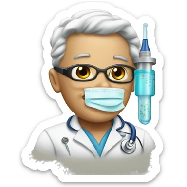 Dr vaccine injection sticker