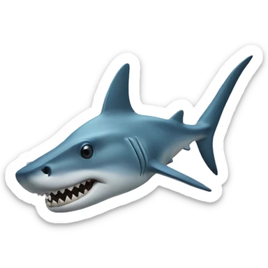 Hammerhead Shark facing me sticker