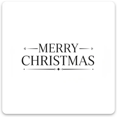 Merry christmas text, remove background sticker