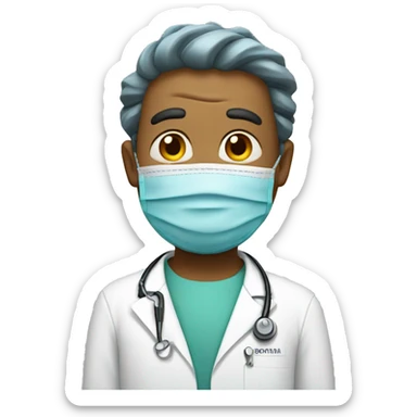 A caterpillar surgeon sticker