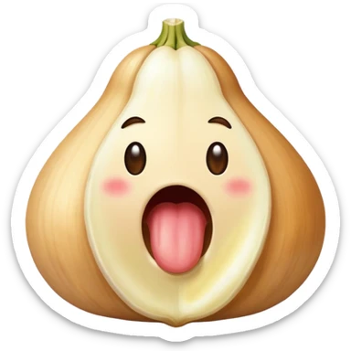 Poop eating garlic sticker