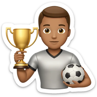 trophy football player  sticker