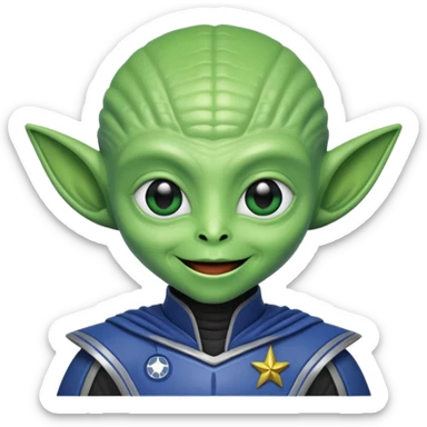 happle alien in star war sticker