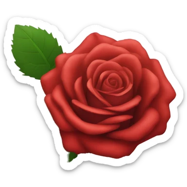 Red rose sticker