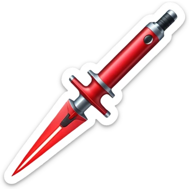 red lazer knife sticker