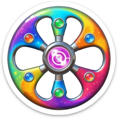 psychic triskelion fidget spinner planet orb galaxy lava lamp plasma ball plasma lamp light  sticker