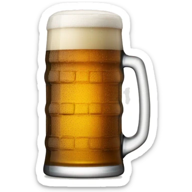 Weißbier Glas gefüllt mit bier sticker