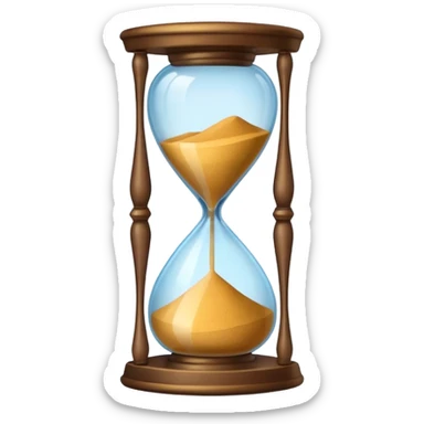 colored hourglass sticker