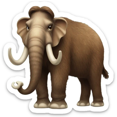 Wooly mammoth sticker