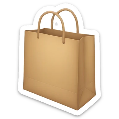 Shopping bag sticker