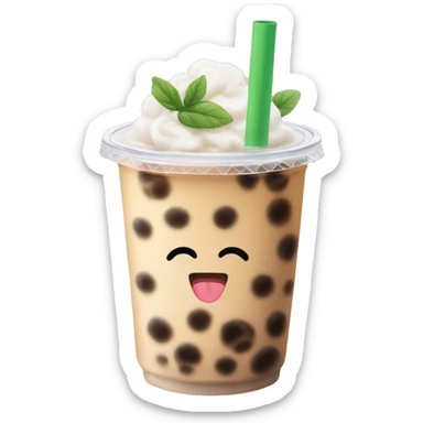 Bubble tea sticker